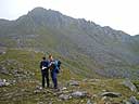 Walking below the Forcan Ridge on The Saddle