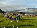 Packing up at the mid camp at Arnisdale