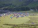 The campsite on the side of Loch Hourne at Arnisdale