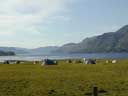 That really is Loch Duich out there...I know we said the field was wet, but not that wet!!