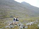 Starting the final climb up Sgurr na Sgine 