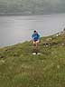 Rob Sanby approaching the boat crossing