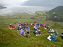 The B, C and D start on a knoll above the venue, Loch Duich in the background