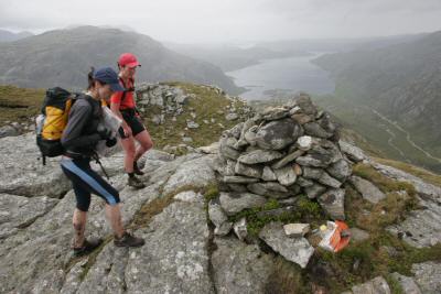 C and B teams enjoyed the view from the Stack of Glencoul