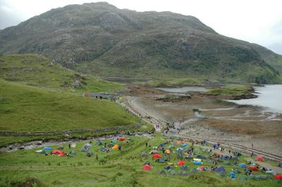 Mid-camp at Glencoul