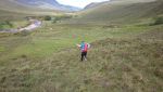 Dropping into Strath na Sealga on day 2