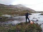 Control 5 on day 2 of the D course, with An Teallach in the background