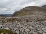 Passing through a stone field going up to control 109 (Benn a Chlaidheim)