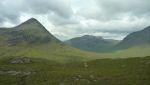 Beinn a' Chlaidheimh and Ruiadh Stac Mor from Meall a' Chlaiginn, score course day 2