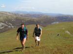 Team 4, David Atkinson and Jerry Sharp on the A Course climbs Glas Tulaichean from Loch nan Eun