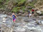 Crossing the Allt Feith Ghuithsachain at the head of Glen Tilt