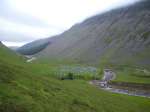 The hills were shrouded with cloud at 7am when the chasing starts began - view from the route that most teams took