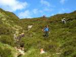 Steep approach to the first control on the C course