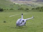 Some competitors travel to the LAMM in style. Stop Press - Adrian Moir has now found the keys to his helicopter
