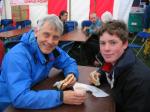 16-year-old Duncan Short about to do his first mountain marathon with father Les, a veteran of about 15