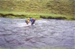 Crossing the River Meig in Gleann Fhiodhaig at 144485 to get to Checkpoint 3 on the D course, early Saturday afternoon