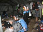 Elite, A and B Start - Taking advantage of a shed to mark up maps in the dry