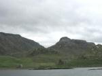 Glencoul, site of the mid-camp with the Stack of Glencoul behind