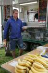 Ian Stewart collects his evening meal from Wilf’s