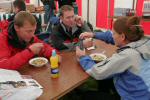 Brian Richards, Lawrence Friell and Becky McMurran (L to R) carbohydrate loading