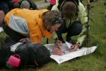 Marking up the course at the C start