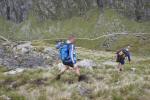 The steep descent into the glen from the Stack of Glencoul