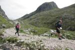 The last leg was track running, with the Stack of Glencoul as a backdrop