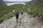 Downhill all the way to mid camp on the shore of Loch Glencoul