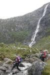 A stream crossing on the way to Britain’s highest waterfall