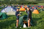 Jenny Hatfield and Rick Salter toast the sunny morning at 6am