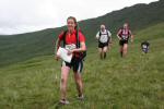 Holly Williamson and Catherine Brennan overtake Martin Bath and Christian Malan on the C course (but were passed again before the finish)