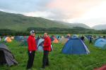 Sunset at event centre campsite