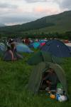 Sunset at event centre campsite