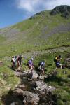 Climbing to the the col between Beinn Dorain and Beinn an Dothaidh