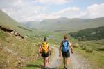 Heading down Glen Lyon to the mid camp