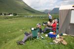 Arrochar Alps Mountain rescue Team watch the Day 1 finish