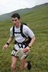 A C course runner near the Bealach Ghlas Leathaid