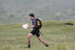 A C course runner near the Bealach Ghlas Leathaid