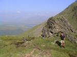 Day 1 on the route up from Bridge of Orchy to the first 'Dibber' ( for those of us on the novice course)