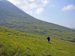 Big Hill, Big Sky - Contouring round Beinn an Dothaidh just after control 1 on the Day 1 C course