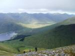 Looking back  near the top of A Chralaig