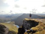 Scott with Creag an Duine in the background