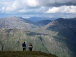 Descending Beinn Eunaich, C course, Day 1