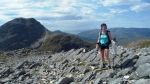 Ann Tarry at the summit of Maol Chean Dearg