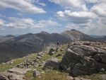 View from the summit of Maol Chean-dearg - about to go over the edge!