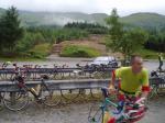 Chris Lumb collects his road bike at Nevis Range